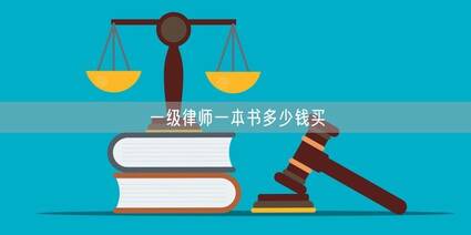 一級律師一本書多少錢買
