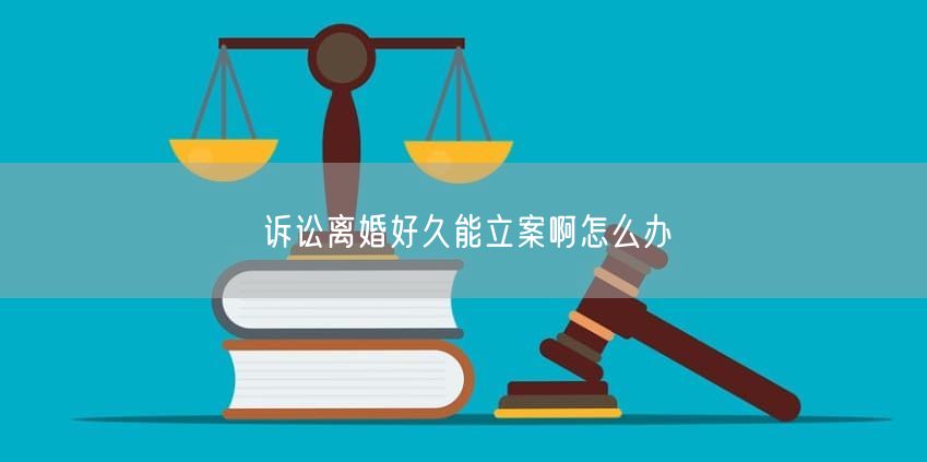 訴訟離婚好久能立案啊怎么辦