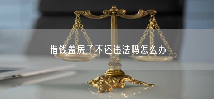 借錢蓋房子不還違法嗎怎么辦