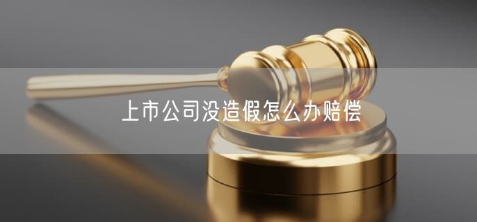 上市公司沒(méi)造假怎么辦賠償